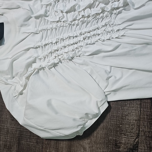 Simone Rocha - White Ruched Top - Picture 5 of 8